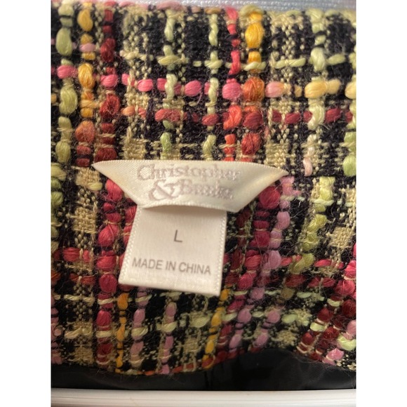 Christopher & Banks blazer jacket multi color size Large - Picture 3 of 6